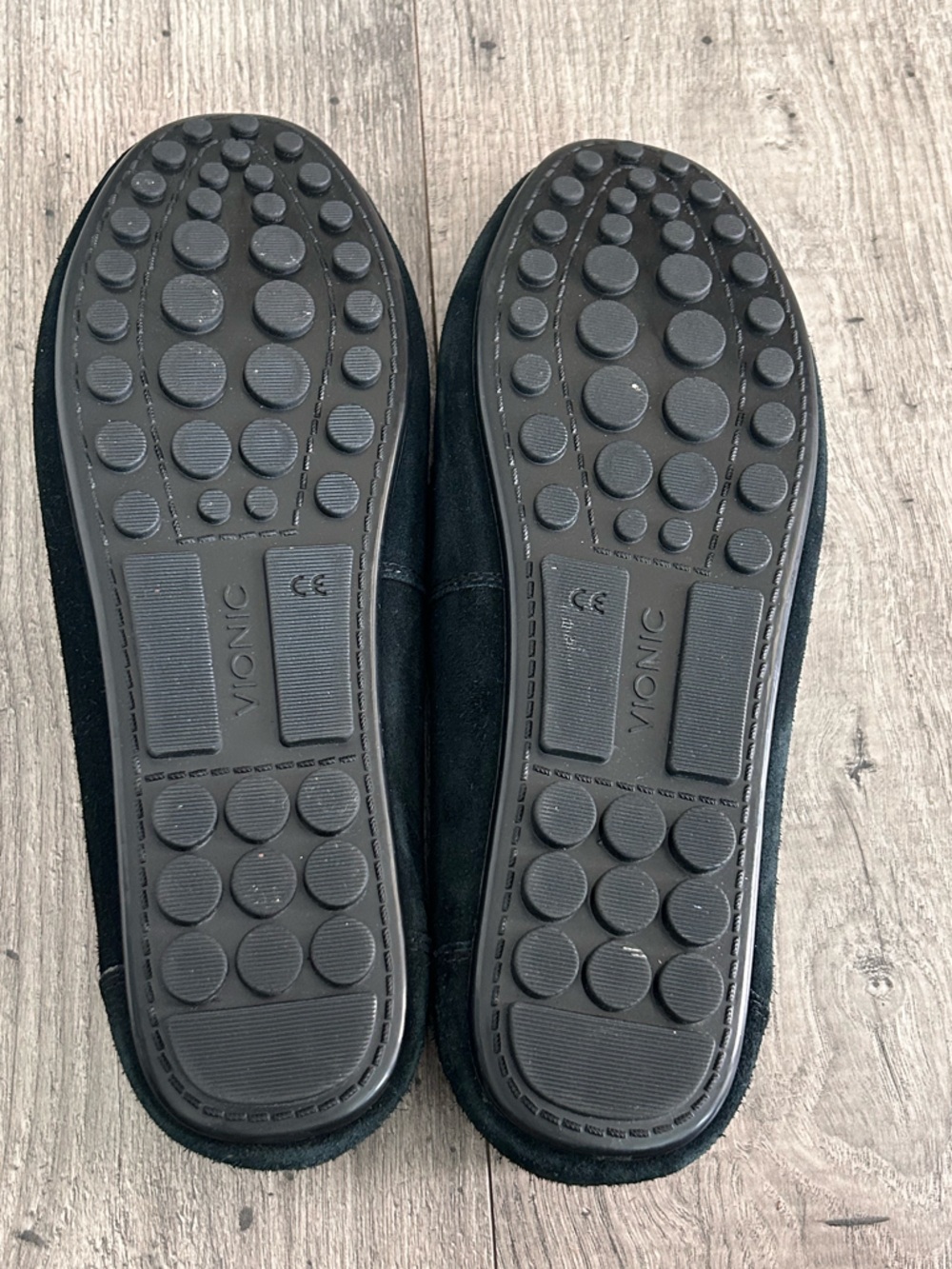 Vionic Virginia Black Suede Drivers Loafer Moccasin Size 9.5 - Picture 7 of 8